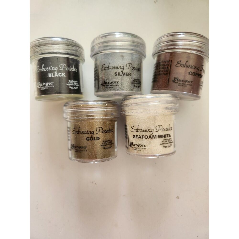 5 Jars of Ranger Embossing Powder B7